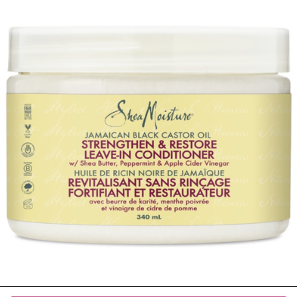 Shea Moisture Jamaican Black Castor Oil Leave-In Conditioner - Cream Brand New